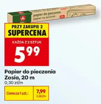 Biedronka Papier do pieczenia Zosia oferta