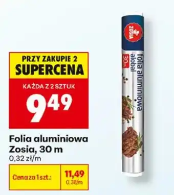 Biedronka Folia aluminiowa Zosia oferta