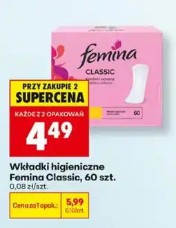 Biedronka Wkładki higieniczne Femina Classic oferta