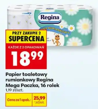 Biedronka Papier toaletowy rumiankowy Regina Mega Paczka oferta