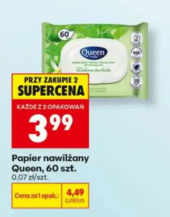 Biedronka Papier nawilżany Queen oferta