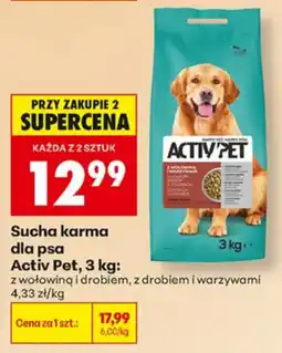 Biedronka Sucha karma dla psa Activ Pet oferta