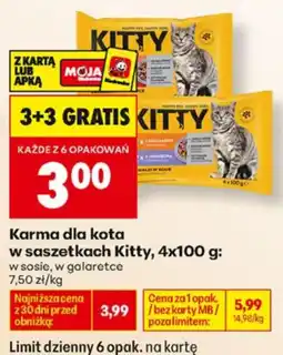 Biedronka Karma dla kota w saszetkach Kitty oferta