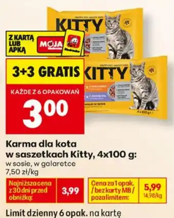 Biedronka Karma dla kota w saszetkach Kitty oferta