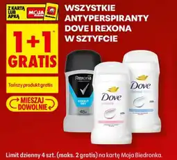 Biedronka Antyperspiranty Dove i Rexona oferta