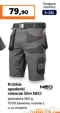 Bricoman Krótkie spodenki robocze Slim NEO oferta