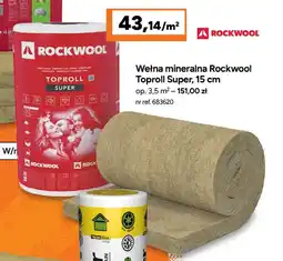 Bricoman Wełna mineralna Rockwool Toproll Super oferta