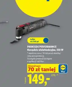 Lidl PARKSIDE PERFORMANCE Narzędzie wielofunkcyjne, 550 W oferta