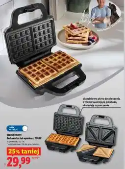 Lidl SILVERCREST Gofrownica lub opiekacz, 750 W oferta