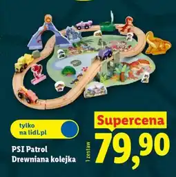 Lidl PSI Patrol Drewniana kolejka oferta