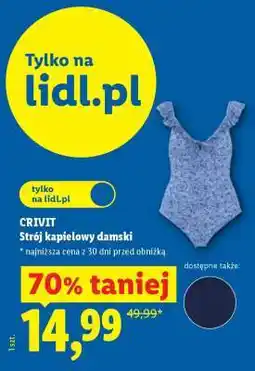 Lidl CRIVIT Strój kąpielowy damski oferta