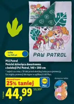 Lidl PSI Patrol Pościel dziecięca dwustronna oferta