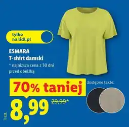 Lidl ESMARA T-shirt damski oferta