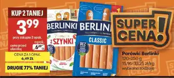 Delikatesy Centrum Parówki BERLINKI oferta