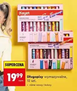 Biedronka Długopisy wymazywalne, 12 szt oferta