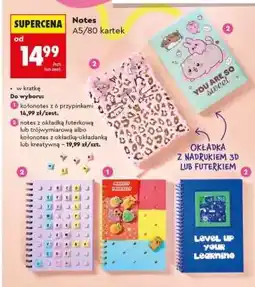 Biedronka Notes A5, 80 kartek oferta