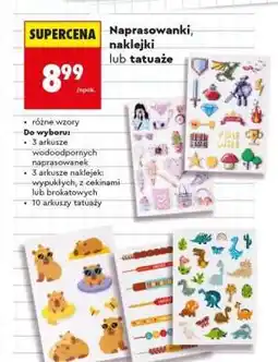 Biedronka Naprasowanki, naklejki lub tatuaże oferta