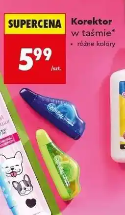 Biedronka Korektor w taśmie oferta