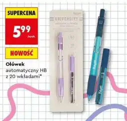 Biedronka Ołówek automatyczny HB z 20 wkładami oferta