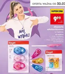 Biedronka Akcesoria szkolno-biurowe w taśmie oferta