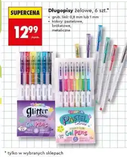 Biedronka Długopisy żelowe, 6 szt oferta