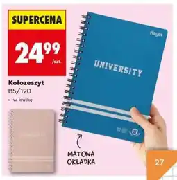 Biedronka Kołozeszyt B5/120 oferta