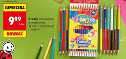 Biedronka Kredki ołówkowe dwustronne, 12 szt. = 24 kolory oferta