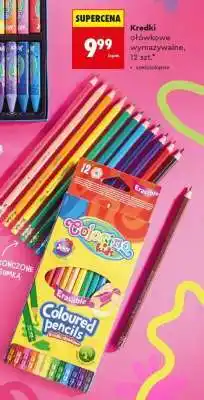 Biedronka Kredki ołówkowe wymazywalne, 12 szt oferta