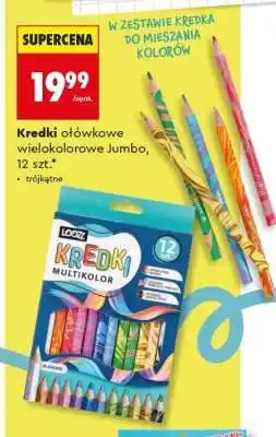 Biedronka Kredki ołówkowe wielokolorowe Jumbo, 12 szt oferta