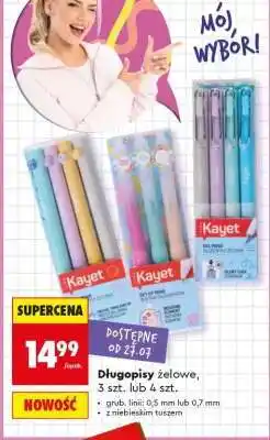 Biedronka Długopisy żelowe oferta