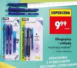 Biedronka Długopisy i wkłady wymazywalne oferta