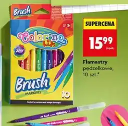 Biedronka Flamastry pędzelkowe, 10 szt oferta