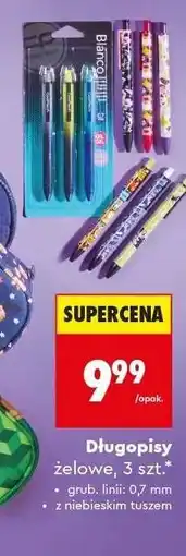 Biedronka Długopisy żelowe, 3 szt oferta
