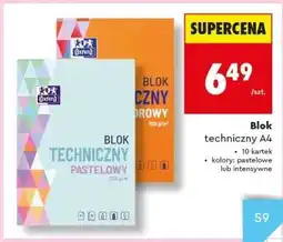 Biedronka Blok techniczny A4 oferta