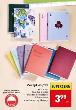 Biedronka Zeszyt A5/80 oferta