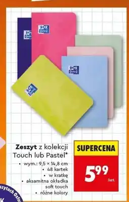 Biedronka Zeszyt z kolekcji Touch lub Pastel oferta