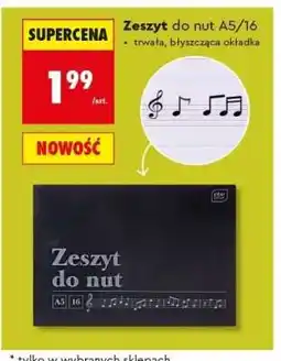 Biedronka Zeszyt do nut A5/16 oferta