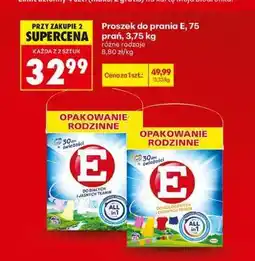 Biedronka Proszek do prania E, 75 prań, 3,75 kg oferta