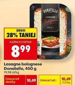 Biedronka Lasagne bolognese Donatello, 450 g oferta