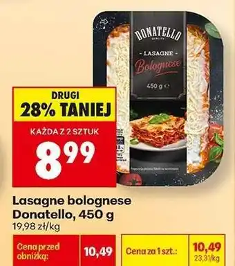 Biedronka Lasagne bolognese Donatello, 450 g oferta