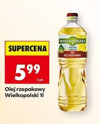 Biedronka Olej rzepakowy Wielkopolski, 1l oferta
