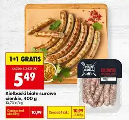 Biedronka Kiełbaski białe surowe cienkie, 400 g oferta