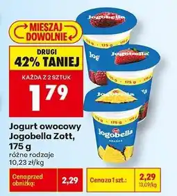 Biedronka Jogurt owocowy Jogobella Zott 175 g oferta