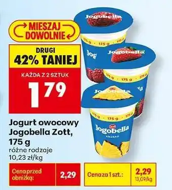 Biedronka Jogurt owocowy Jogobella Zott 175 g oferta