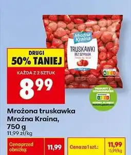 Biedronka Mrożona truskawka Mrożna Kraina, 750 g oferta