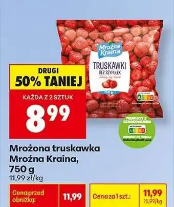 Biedronka Mrożona truskawka Mrożna Kraina, 750 g oferta