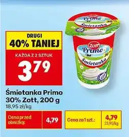 Biedronka Śmietanka Primo 30 Zott , 200 g oferta