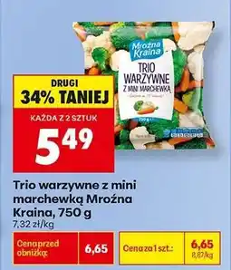 Biedronka Trio warzywne z mini marchewką Mroźna Kraina 750 g oferta