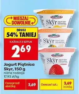 Biedronka Jogurt Piątnica Skyr, 150 g oferta