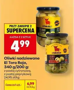 Biedronka Oliwki nadziewane El Toro Rojo, 340 g/200 g oferta